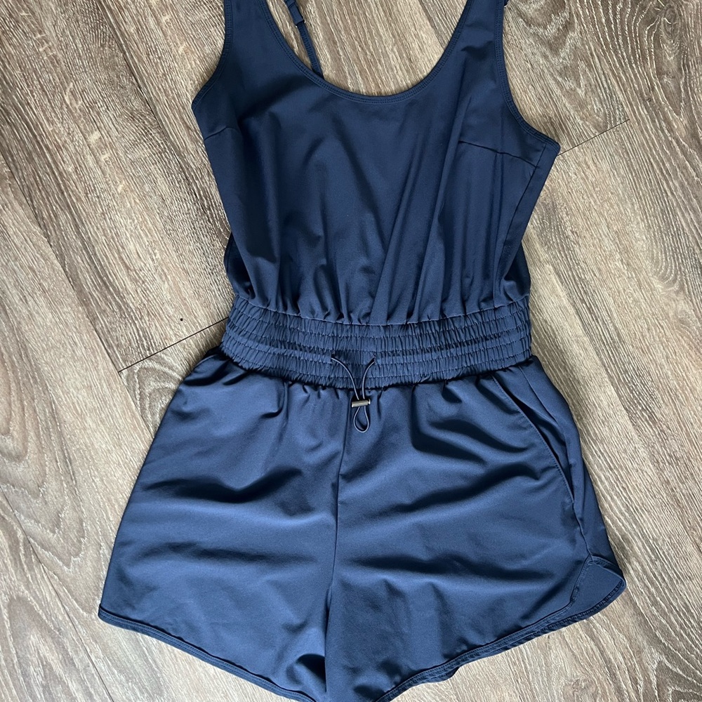 Abercrombie and Fitch Athletic Navy Blue Romper